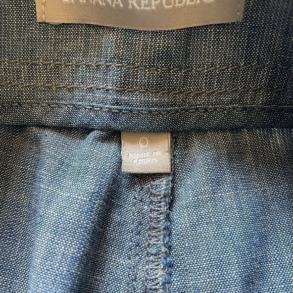COPY - Banana Republic Chambray Wide Leg Cotton Pants!! - Picture 7 of 8